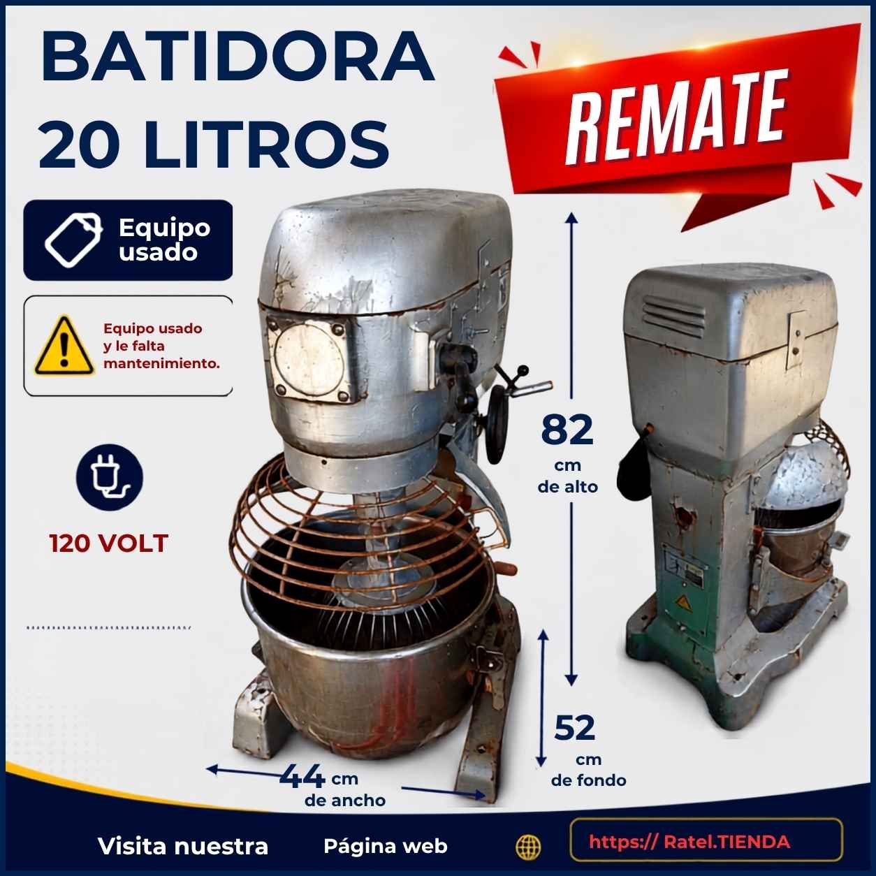 BATIDORA 20 LITROS